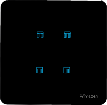 ZEN 203 Black touch panel switch